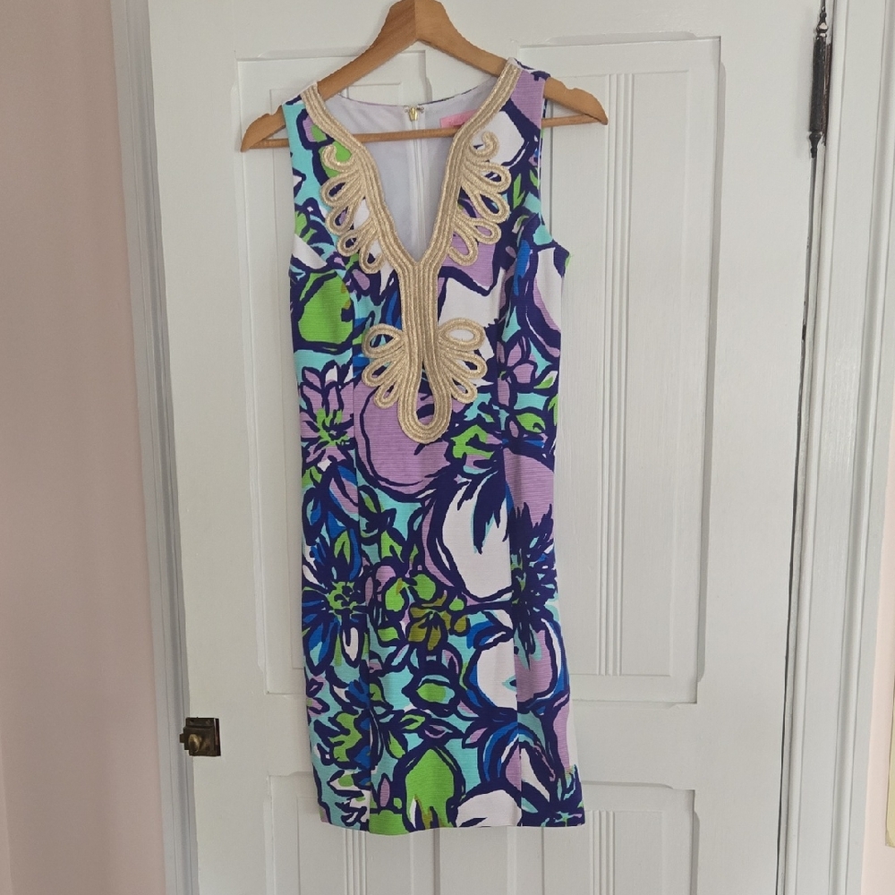 Lilly Pulitzer Gold Embroidered Detail